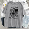 Just One More Chapter Skull Graphic T-Shirt