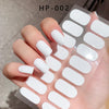 UV Semi-Cured Gel Nail Wraps Stickers Strips French Long Lasting