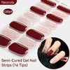 Gradient Auroras Semi Cured Gel Nail Strips Sparkly Shinning DIY Gel Polish