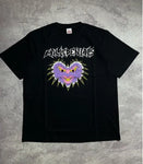 Harajuku Funny Love Print T-shirt New Gothic High Street Punk Casual Loose Top Men