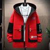 Men's Stylish and Versatile Printed Hooded Coat