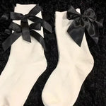 1/3pairs Sweet Lolita Lace Bow Middle Tube Socks Cotton Breathable Sock Casual Kawaii