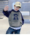 Spring Autumn Boys Alphabet Sweatshirt Jacket