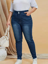 Women's Stretch Skinny Mid-Rise Jeans Slim Fit Casual