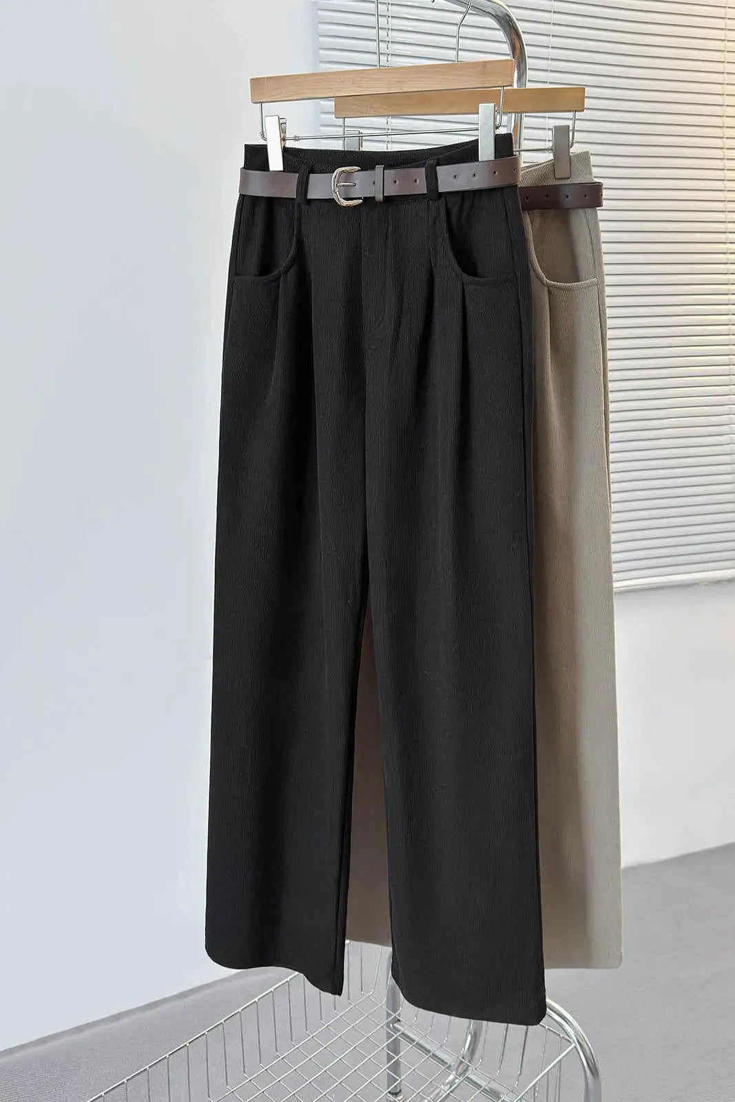 Winter Pants For Women Thicken Waist Loose Corduroy