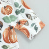 2024 Bodysuit for Newborn Pumpkin All Over Print Long Sleeve zipper Romper Baby
