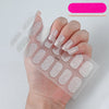UV Semi-Cured Gel Nail Wraps Stickers Strips French Long Lasting