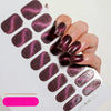 UV Semi-Cured Gel Nail Wraps Stickers Strips French Long Lasting