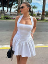 Halter Mini Dress: