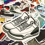 10/20/50pcs Trendy Basketball Sneaker Shoes Stickers Bottle Skateboard