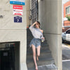 Elegant Streetwear Off Shoulder Striped Shirts