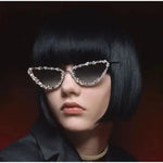2024 Rhinestone Cat Sunglasses Luxury Trendy Sparkling Fashion