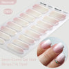 Gradient Auroras Semi Cured Gel Nail Strips Sparkly Shinning DIY Gel Polish