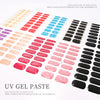 Semi-Cured Gel Nail Sticker 16Tips Glitter Pink UV Gel Nail Glitter Stickers Full Cover