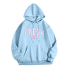 Printed Letter Crew Neck Sweatshirt Fresh Love Hooded Pullover