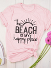 Summer Beach Slogan Casual Women’s T-shirt