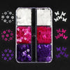 Red Valentines Day Nail Glitter Love Heart Sequins Powder For Art