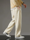 Sportswear Drawstring Wide Leg Straight Track Pants Cotton Casual Loose Trousers