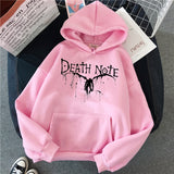 Death Note Hoodies Unisex Horror Hoodie Pullovers Spring Autumn Casual Graphic Hooded Streetwears Harajuku