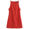 Vacation Sleeveless Bodycon Mini Dress
