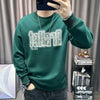 Sweatshirts for Men Graphic Round Neck Black