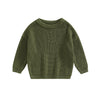 Toddler Baby Round Neck Sweaters Long Sleeve