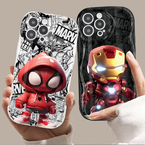Iron man Sipiderman Phone Case for Apple iPhone Soft Cover
