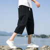 Summer Casual Short Pants Mens Cotton and Linen