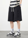 2024 Men's Shorts Fashion Letter Loose Cotton Sweat Short Pants Straight