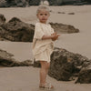 Summer Girls Set Muslin Cotton Shirt and Shorts Set for Kids Casual Children