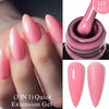 7ML Pink Glitter Quick Extension Gel Nail Polish Gold Foils