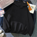 Y2K Unisex Inner Fleece Hooded Pullover Plus Street Apparel Coat