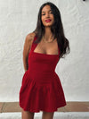 Halter Mini Dress: