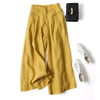 Summer Pants for Women Linen Size Wide Leg Pants