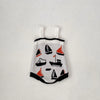 2024 Autumn Baby Clothes 0-3Y Girls Sailing Jacquard Knitted Bodysuit Infant Boys