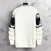 2023 Men's Cashmere Patchwork Digital Print Sweater