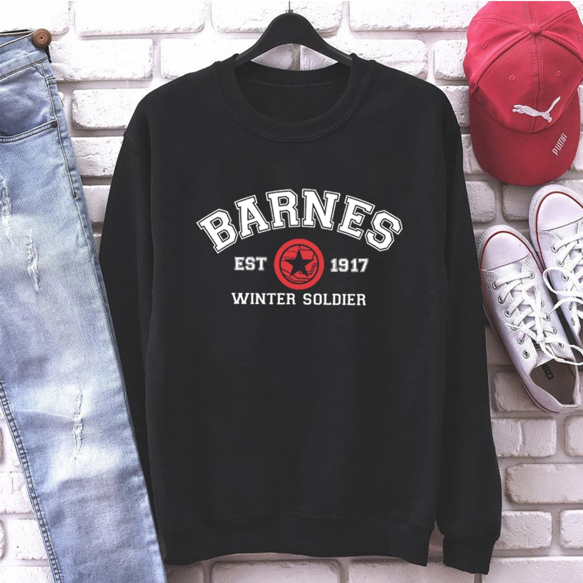 Barnes 1917 Sweatshirt Bucky Barnes Winter Soldier Avengers
