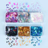 Red Valentines Day Nail Glitter Love Heart Sequins Powder For Art