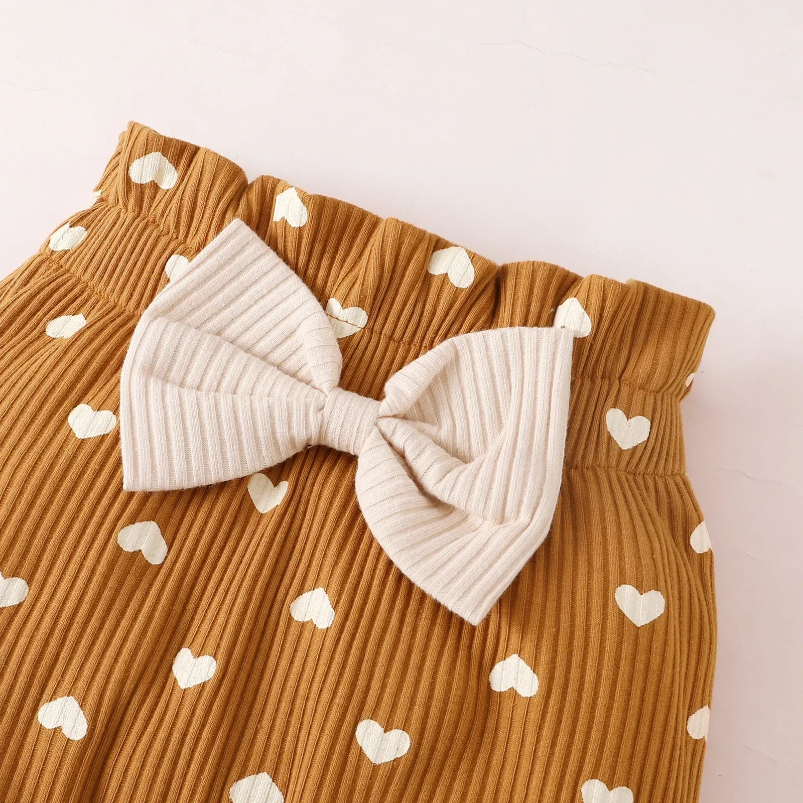 Cozy and Adorable Baby Girl Clothes Set: Knitted Top and Bodysuit