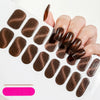 UV Semi-Cured Gel Nail Wraps Stickers Strips French Long Lasting