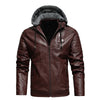 Men's PU Leather Jacket Fleece Lined