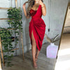 Dresses 2024 Sexy Sequin Slit Maxi One Shoulder Evening Dress