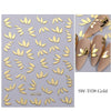 Gold Leaf Nail Sticker Art
