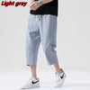 Summer Casual Short Pants Mens Cotton and Linen