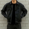 Mens Casual Loose Fit Denim Jacket