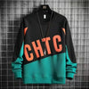 2024 Men's Autumn Winter Fleece-lined Sweatshirt Casual Style Round