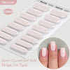 Gradient Auroras Semi Cured Gel Nail Strips Sparkly Shinning DIY Gel Polish