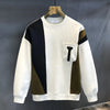 2024 Pocket Splicing Neck Hoodie for Men's in Spring and Autumn Handsome