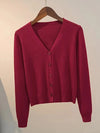 Knitted Cardigan Jacket 2024 Autumn Winter V-neck