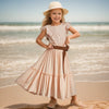 3-14 years Girls Lace Bohemia Long Dresses Baby Kids Flower